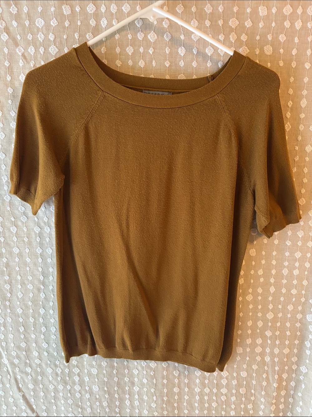 Joseph Olive-Brown Short Sleeve Knit Top